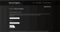 Desktop Screenshot of electoralregister.net
