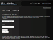 Tablet Screenshot of electoralregister.net